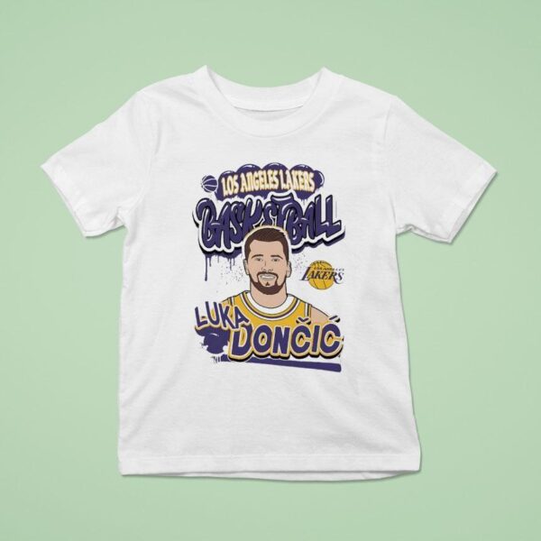 Luka Doncic Los Angeles Lakers Basketball Cartoon T Shirt