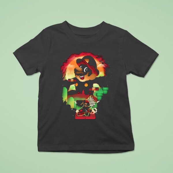 Mario In His Role In Super Mario Bros And Mario Kar T Shirt