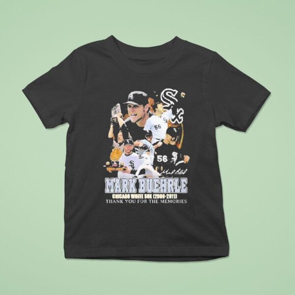 Mark Buehrle Chicago White Sox Thank You For The Memories Signature T Shirt