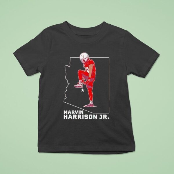 Marvin Harrison Jr Arizona Cardinals Football Cartoon T Shirt