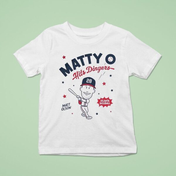 Matt Olson Matty O Hits Dingers Atlanta Braves Baseball T Shirt