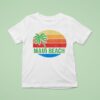 Maui Beach Palm Sunrise Vintage T Shirt