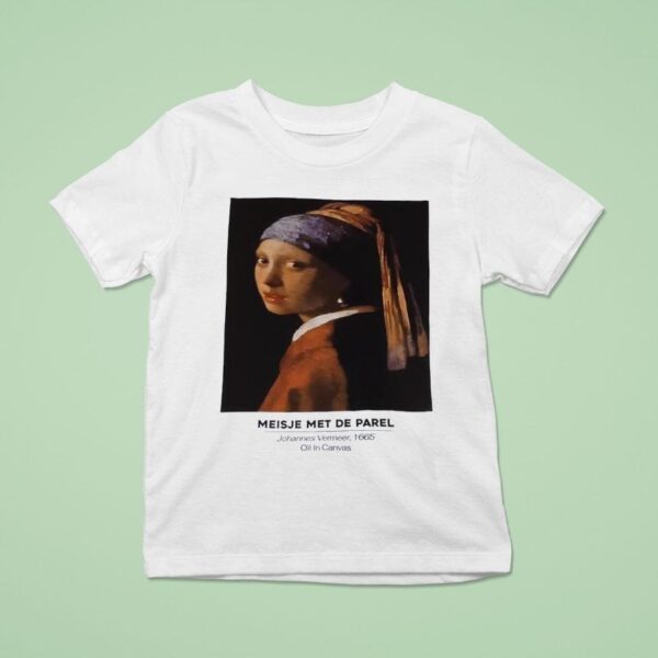 Meisje Met De Parel Johannes Vermeer Oil In Canvas T Shirt