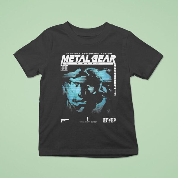 Metal Gear Solid Guns Of The Patriots Tactical Espionage Action Press Start Button T Shirt