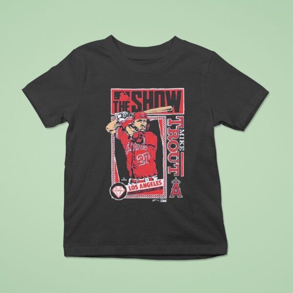 Mike Trout Mlb The Show Los Angeles Angels T Shirt