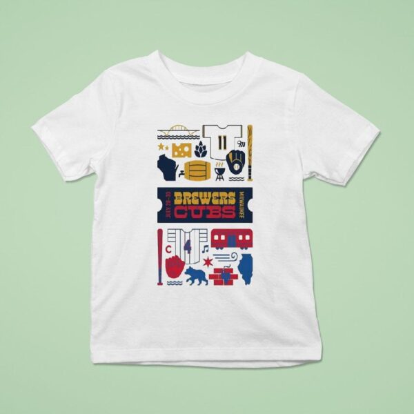 Milwaukee Brewers Vs Chicago Cubs July American Family Field Milwaukee Wi T Shirt
