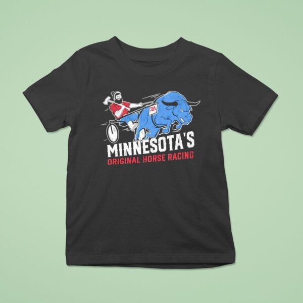 Minnesota S Original Horse Racing Buffalo T Shirt