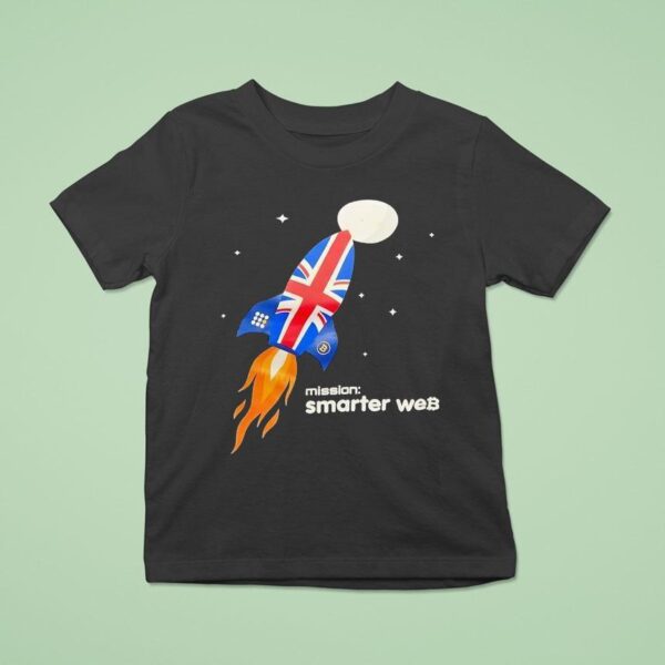 Mission Smarter Web Bitcoin England Rocket Space T Shirt