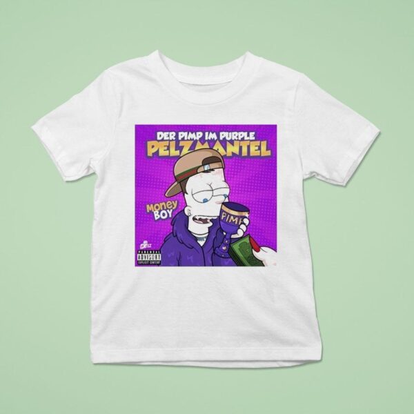 Money Boy Der Pimp Im Purple Pelz Mantel T Shirt