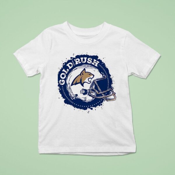 Montana State Bobcats Football Helmet Gold Rush T Shirt