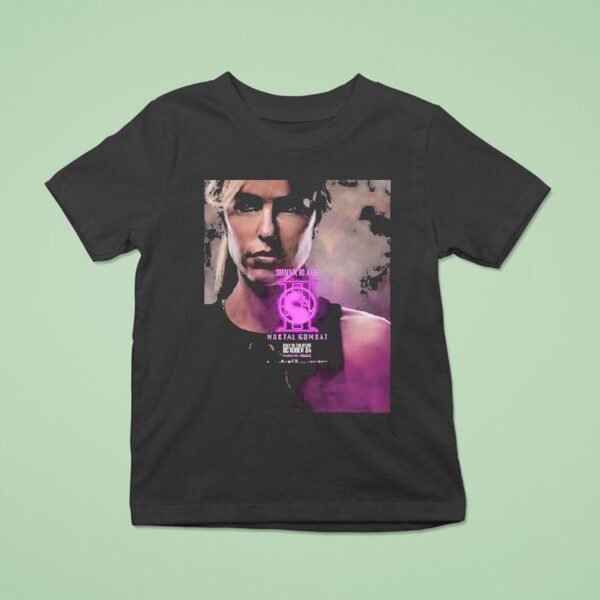 Mortal Kombat Character For Jessica Mcnamee As Sonya Blade Only In Theaters October T Shirt