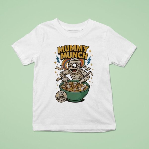 Mummy Munch Free Bandagge Halloween T Shirt