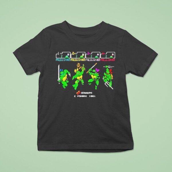 Nage Mutant Ninja Turtles Konami T Shirt