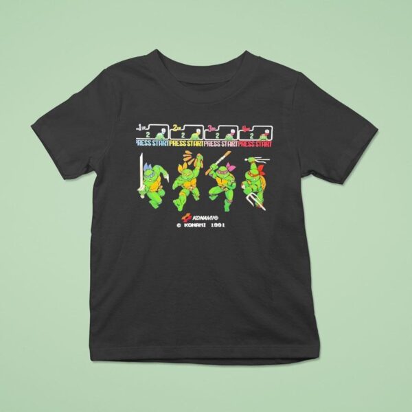 Nage Mutant Ninja Turtles Press Star T Shirt