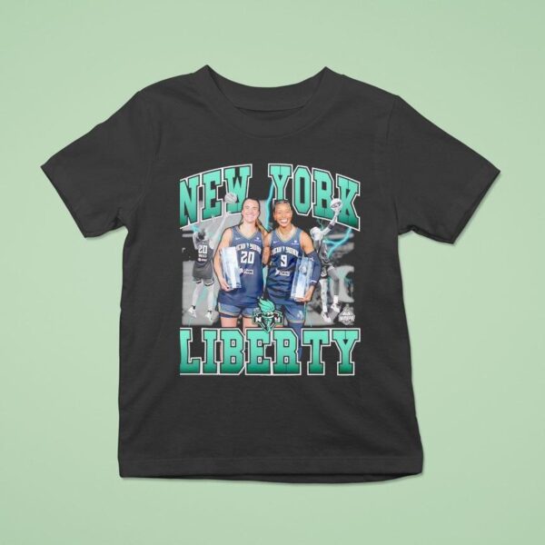 New York Liberty Sabrina Ionescu And Natasha Cloud Lightning T Shirt