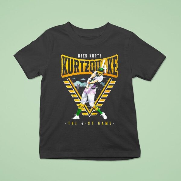 Nick Kurtz Baseball Four Home Run Game Sacramento Grunge T Shirt