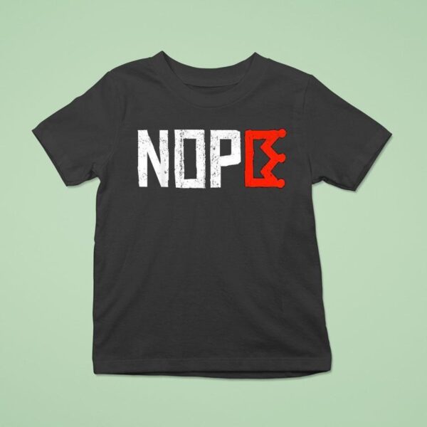 No Kings Nope Protest Sign Horizontal T Shirt