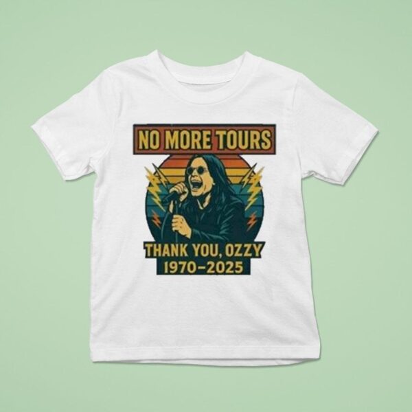 No More Tours Thank You Ozzy Osbourne Rip T Shirt