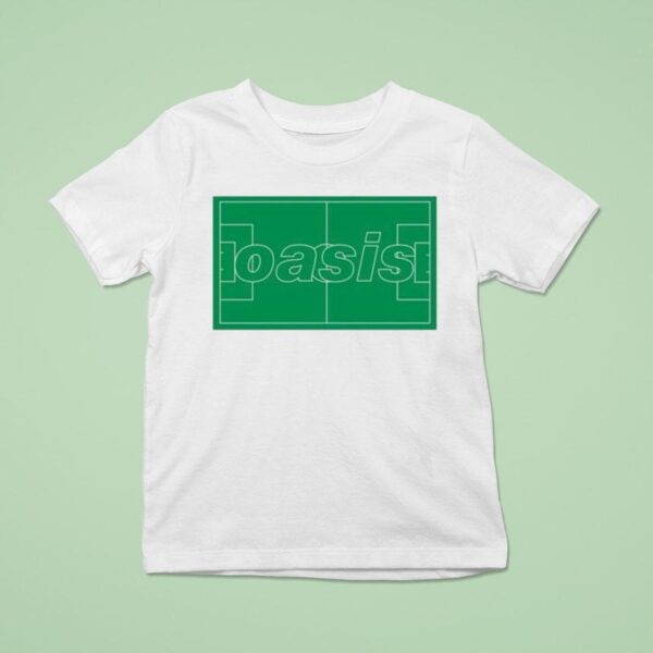 Oasis Definitely Maybe Football Logo Pitch T Shirt
