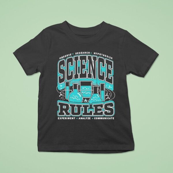 Observer Research Hypothesis Science Rules Experiment Analyze Communicate T Shirt