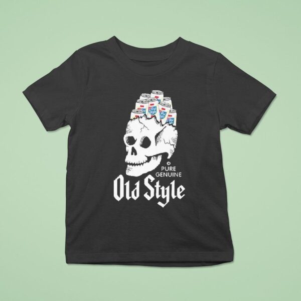 Old Style Beer Beer Brains Skull T Shirt