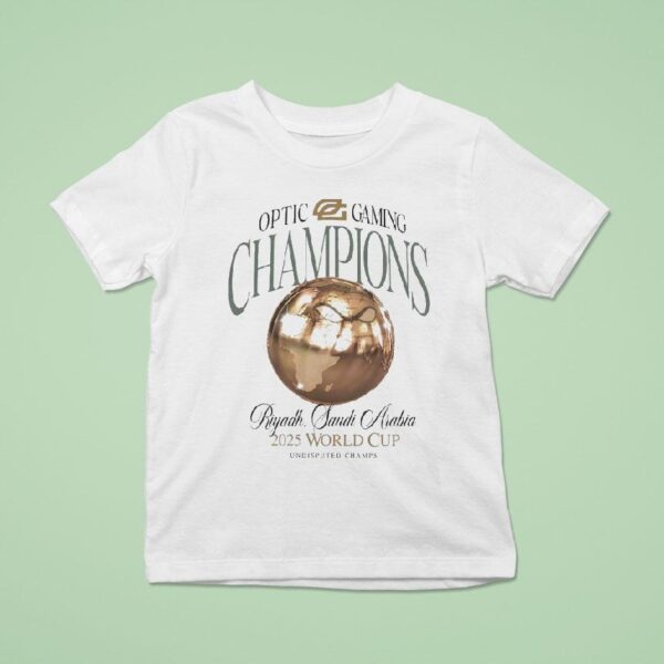 Optic Gaming Ewc Champions Riyadh Saudi Arabia World Tour T Shirt