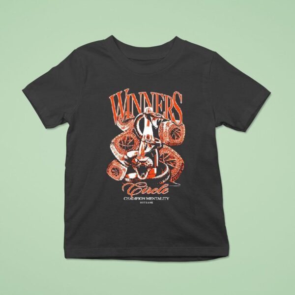 Outrank Winners Circle Champion Mentality Snake Rings T Shirt