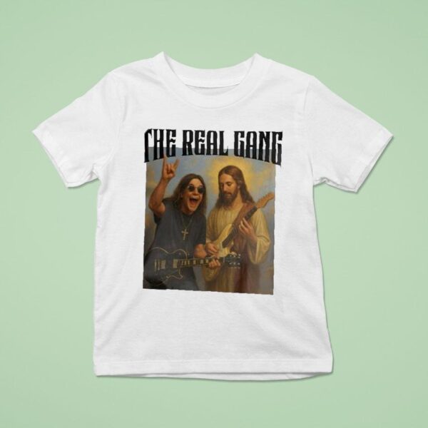 Ozzy Osbourne And Jesus The Real Gang In Heaven T Shirt