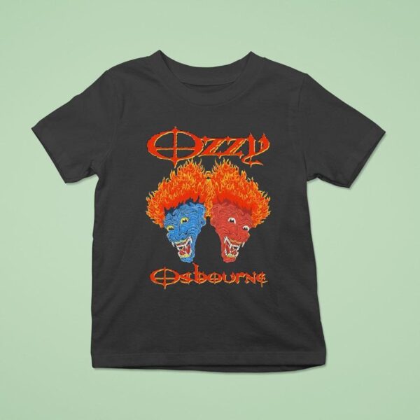 Ozzy Osbourne Sinners Heads Flames T Shirt