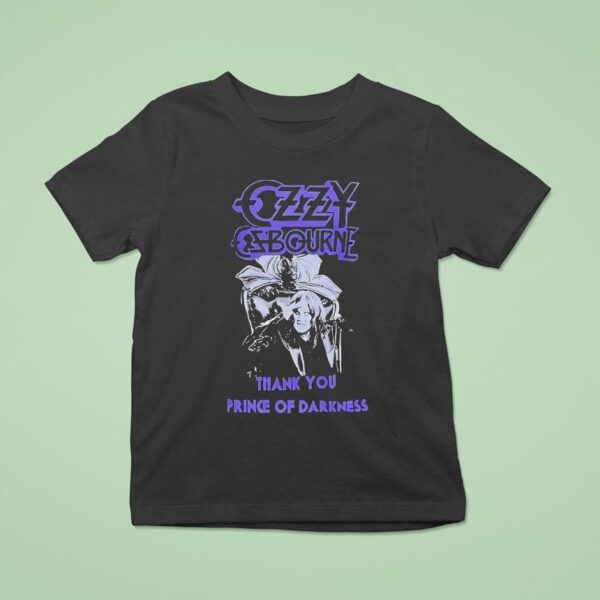 Ozzy Osbourne Thank You Prince Of Darkness T Shirt