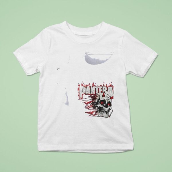 Pantera Smoking Skull Tour Roster T Shirt