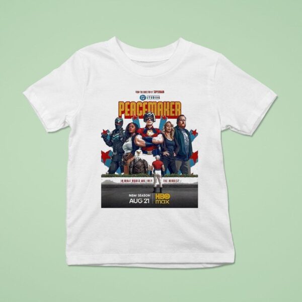 Peacemaker Season Wall Reflection Art With Heroic Parody Theme On August T Shirt