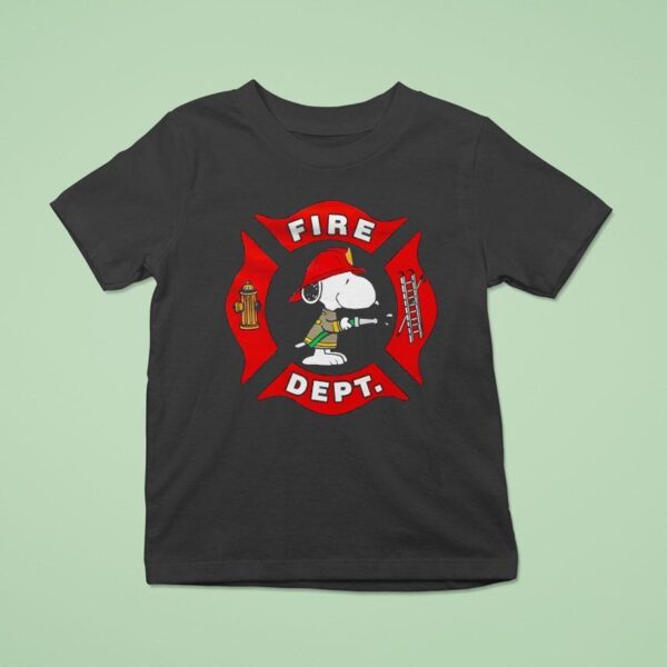Peanuts Snoopy Fire Dep T Shirt