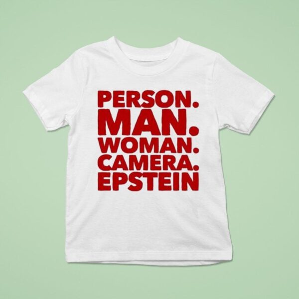 Person Man Woman Camera Epstein T Shirt