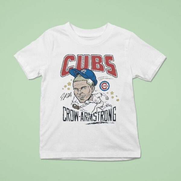 Pete Crow Armstrong Chicago Cubs Caricature Signature T Shirt