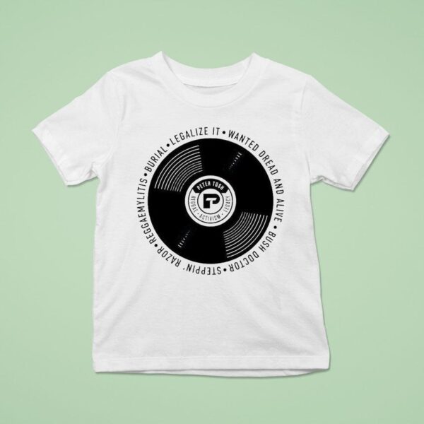 Peter Tosh Legalize Wanted Dread And Alive Vinyl T Shirt