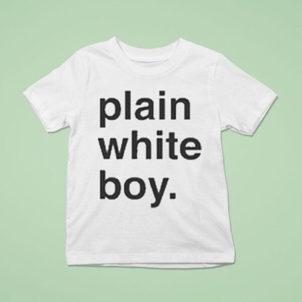 Plain White Boy T Shirt
