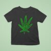 Pot Leaf Weed Logo T Shirt