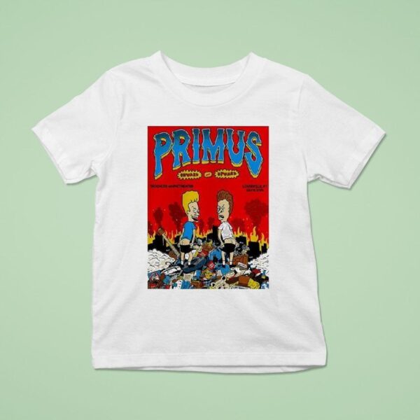 Primus X Beavis And Butt Head Concert Music At The Iroquois Amphitheater In Louisville Ky On July T Shirt