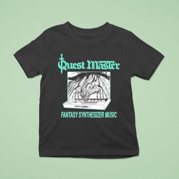 Quest Master Fantasy Synthesizer Music Draconic Oscillations T Shirt