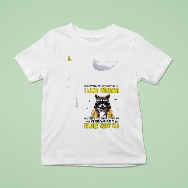Racoon It S Not My Fault You Thought I Was Normal T Shirt