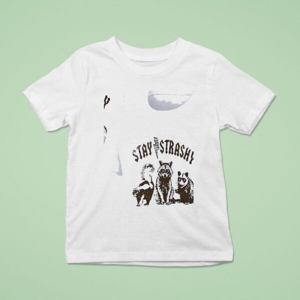 Racoon Stay Strashy T Shirt