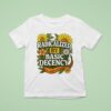 Radicalized By Basic Decency Flower T Shirt