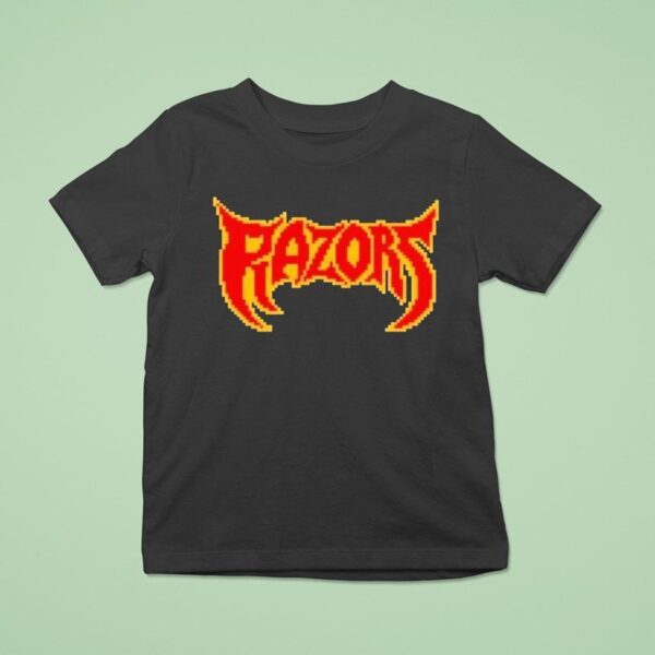 Razors Blockchain Pixel Logo T Shirt