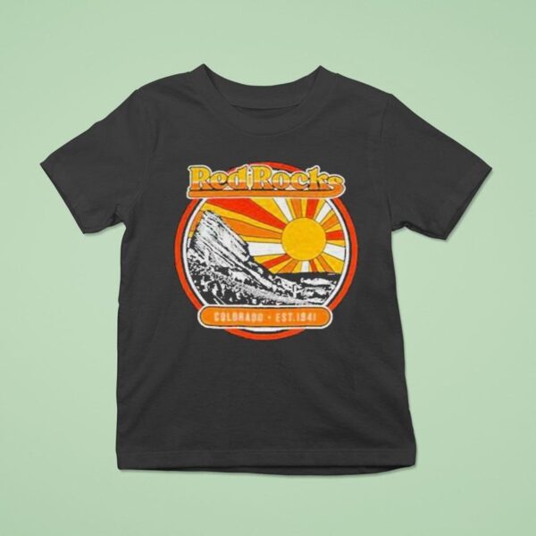 Red Rocks Whisky Colorado Est T Shirt