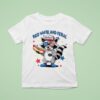 Red White And Feral Th Of July Raccoon Hot Dog America T Shirt