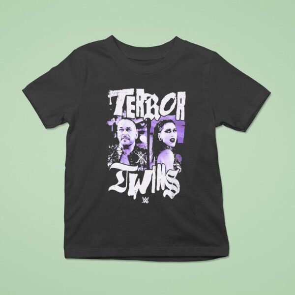 Rhea Ripley Terror Twins Portrai T Shirt