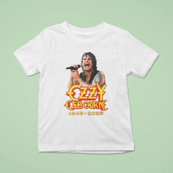 Rip Ozzy Osbourne Commemorative T Shirt