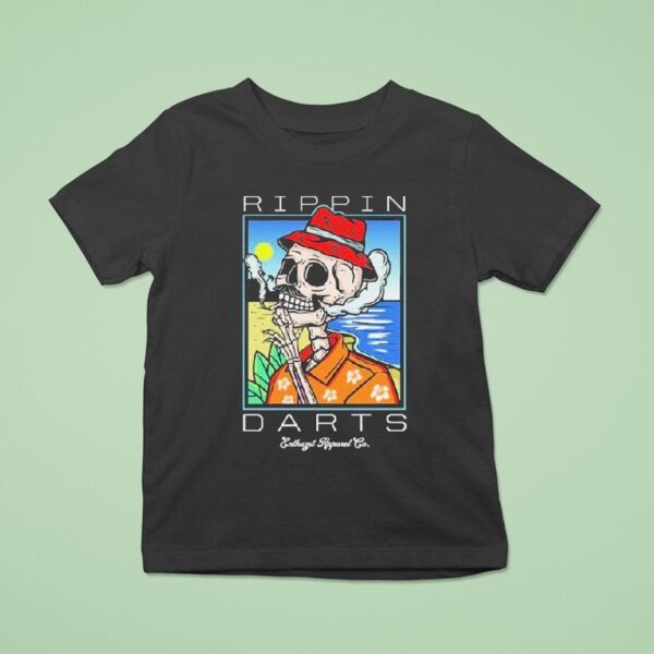 Rippin Darts Skeleton Ciggarates T Shirt