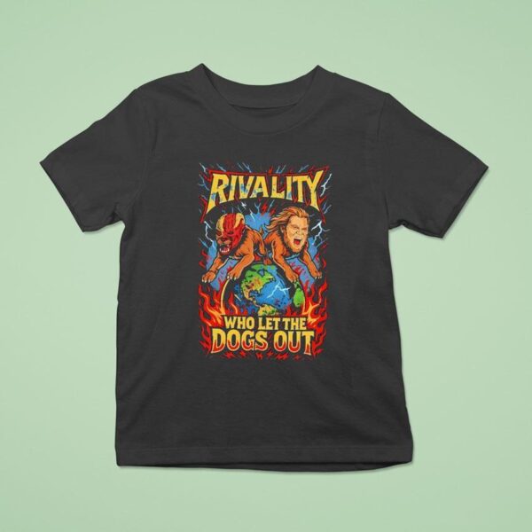 Rivality Who Let The Dogs Out Lions Monster Wrestling T Shirt